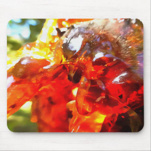 Apricot Tree Leaked Resin Abstrakt Abstrakt Painti Mousepad