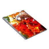 Apricot Tree Leaked Resin Abstrakt Abstrakt Painti Notizblock (Rechte Seite)