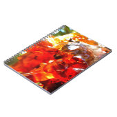 Apricot Tree Leaked Resin Abstrakt Abstrakt Painti Notizblock (Linke Seite)