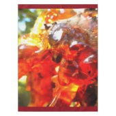 Apricot Tree Leaked Resin Abstrakt Abstrakt Painti Tischdecke (Vorderseite)