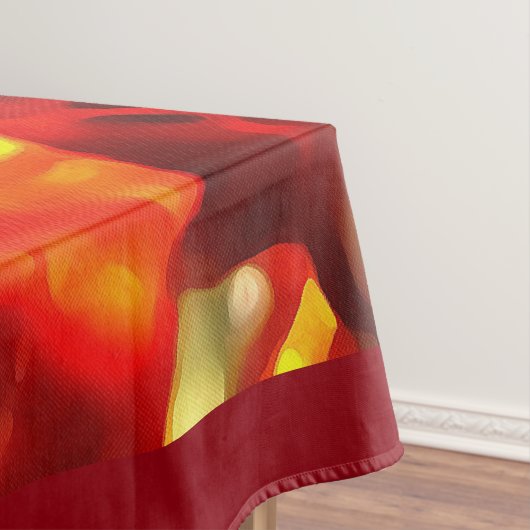 Apricot Tree Leaked Resin Abstrakt Abstrakt Painti Tischdecke (Beispiel)