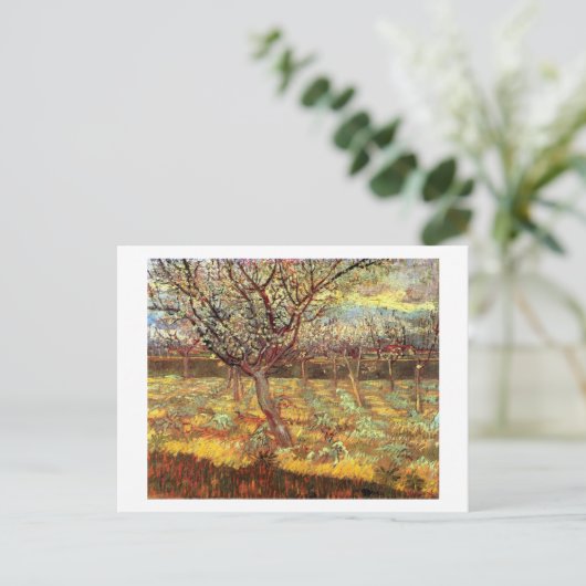 Apricot Trees in Blossom von Van Gogh Postkarte (Stehend Vorderseite)