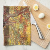 Apricot Trees in Blossom von Vincent van Gogh Geschirrtuch (Viertel Falte)