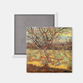 Apricot Trees in Blossom von Vincent van Gogh Magnet (Vorderseite/Rückseite)