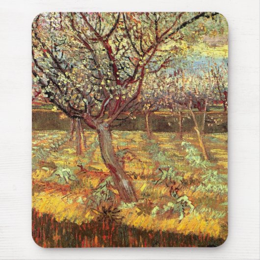 Apricot Trees in Blossom von Vincent van Gogh Mousepad (Vorne)