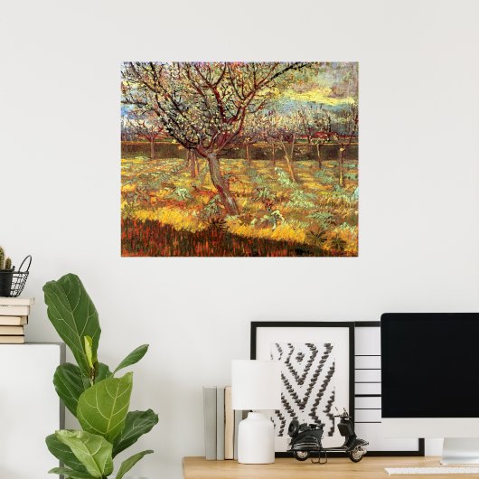 Apricot Trees in Blossom von Vincent van Gogh Poster (Heimbüro)