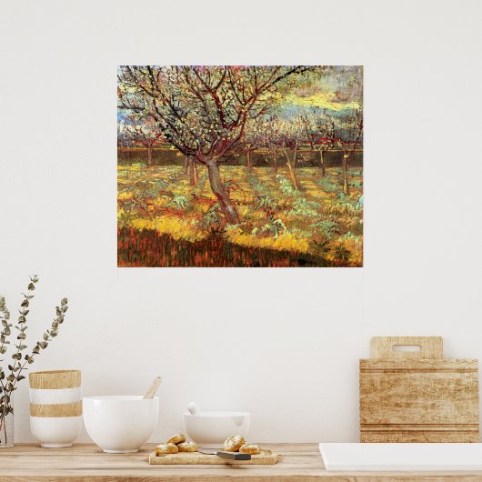 Apricot Trees in Blossom von Vincent van Gogh Poster (Küche)
