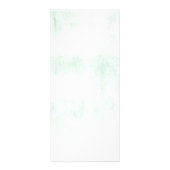 Apricot und Wasabi Grüne Wasserfarbenhochzeit Werbekarte (Hinten)