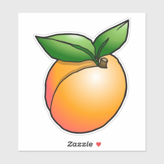 Apricot Vinyl Custom Cut Sticker (Blatt)