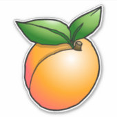Apricot Vinyl Custom Cut Sticker (Vorderseite)