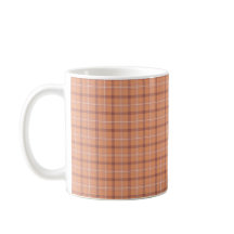 Apricot White Plaid Classic Pattern Bright