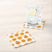 Apricots Aquarell Weißer Hintergrund Vintag Rechteckiger Pappuntersetzer (Vor Ort)