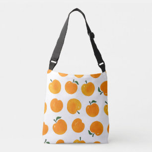 Apricots Aquarell Weißer Hintergrund Vintag Tragetaschen Mit Langen Trägern