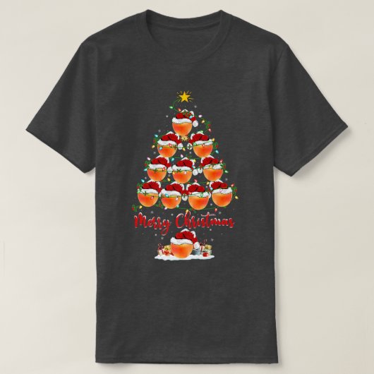 Apricots Frucht Lover Matching Santa Apricots Chri T-Shirt (Design vorne)