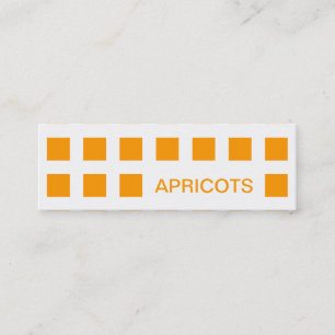 APRICOTS (Mod-Quadrate) Mini Visitenkarte