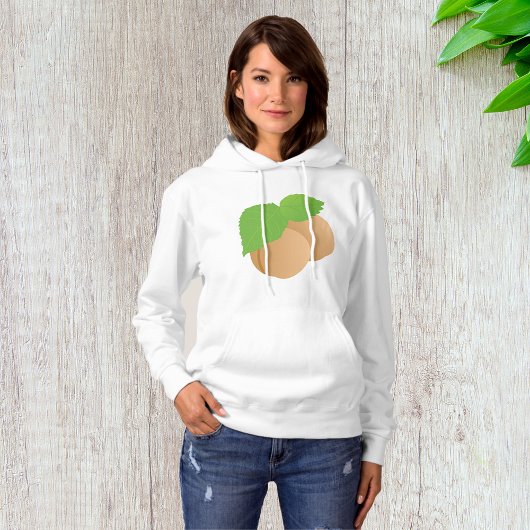 Apricots Womens Hoodie
