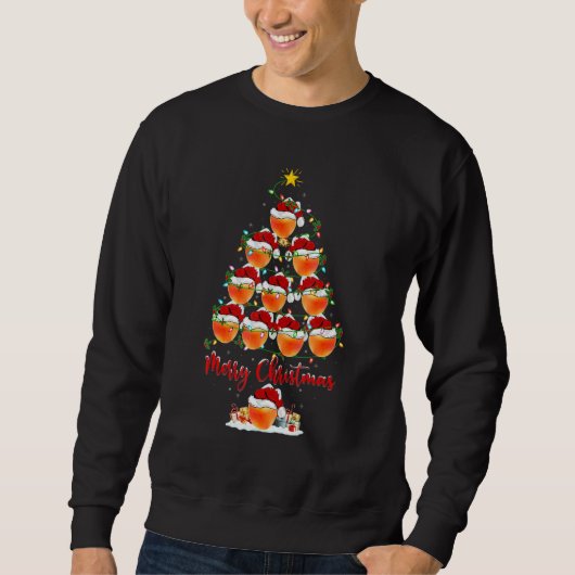Apricots Xmas Lights Apricots Christmas Tree Sweatshirt (Vorderseite)