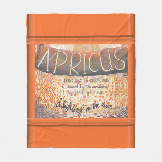 Apricus Fleecedecke (Vorderseite)