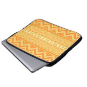 Aprikose - aztekische Laptop-Hülse Laptopschutzhülle (Vorne Knopf)