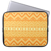 Aprikose - aztekische Laptop-Hülse Laptopschutzhülle (Vorderseite)