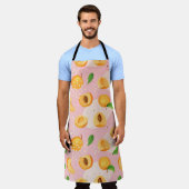 Aprikose, Blätter, nahtlose Vintage Textur. Schürze (Getragen)