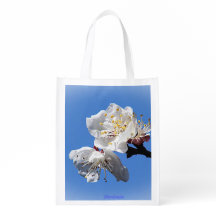 Aprikose blüht wiederverwendbare Tasche