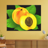 Aprikose Leinwanddruck (Insitu (Wohnzimmer))