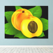 Aprikose Leinwanddruck (Insitu (Holzboden))