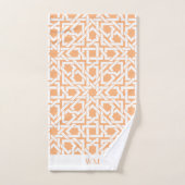 Aprikose marokkanisches Set Trellis Weave (Handtuch)