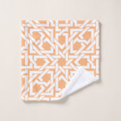 Aprikose marokkanisches Set Trellis Weave (Waschlappen)
