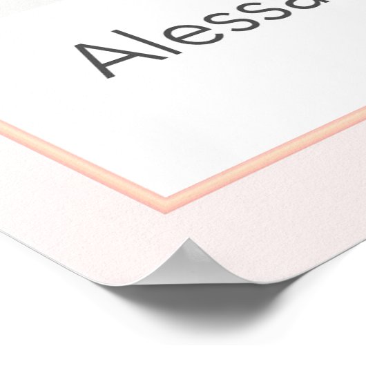 Aprikose, Vintages botanisches Illustrationspopste Poster (Ecke)