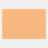 Aprikose (Vollfarbe) Geschenkpapier Set (Vorderseite 2)