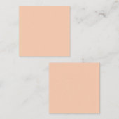 Aprikose (Vollfarbe) Mitteilungskarte (Vorne/Hinten)