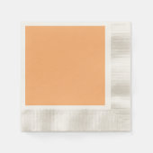 Aprikose (Vollfarbe) Serviette (Vorderseite)