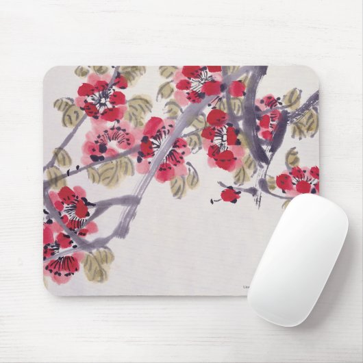 Aprikosen-Blüten Mousepad (Mit Mouse)