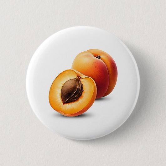 Aprikosen Button (Vorderseite)