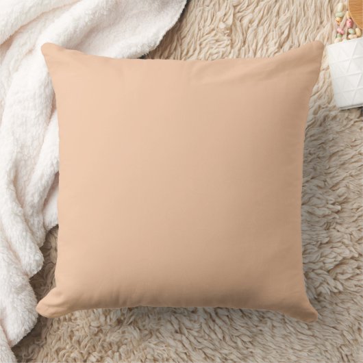 Aprikosen-Cream-Solid Kissen (Decke)
