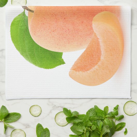 Aprikosen, frisch geschirrtuch (Gefaltet)