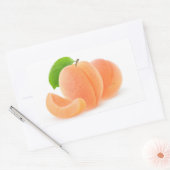 Aprikosen, frisch rechteckiger aufkleber (Umschlag)