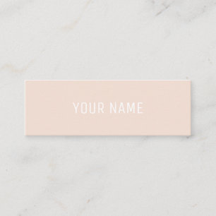 Aprikosen-moderne Minimalistische Mini Visitenkarte