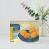 Aprikosen Postkarte (Stehend Vorderseite)