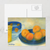 Aprikosen Postkarte (Vorne/Hinten)