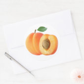 Aprikosen Runder Aufkleber (Umschlag)