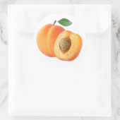 Aprikosen Runder Aufkleber (Tasche)