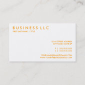 Aprikosen. Visitenkarte (Rückseite)