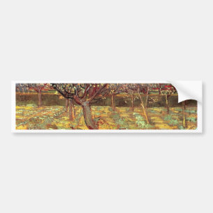 Aprikosenbäume in Blossom, Vincent van Gogh. Vinta Autoaufkleber