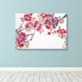 Aprikosenblüten Leinwanddruck (Insitu (Holzboden))