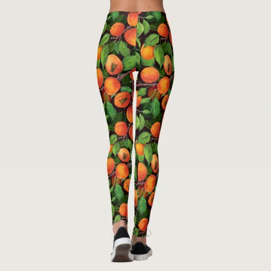 Aprikosengarten 1 leggings (Rückseite)