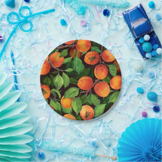 Aprikosengarten 1 pappteller (Party)