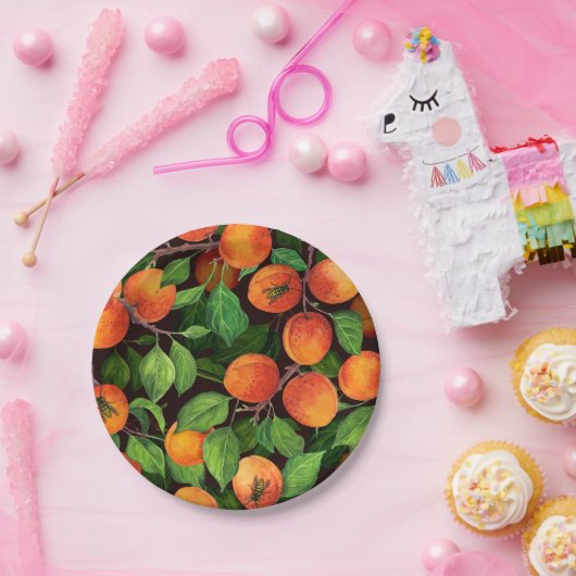 Aprikosengarten 1 pappteller (Party)